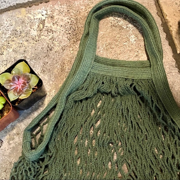 🆕🆕 ♻️FRENCH MARKET-SHORT HANDLE COTTON NET BAG♻️ - Picture 3 of 6